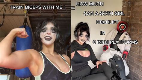 Watch: This TikTok Goth Bodybuilder Absolutely Rules .